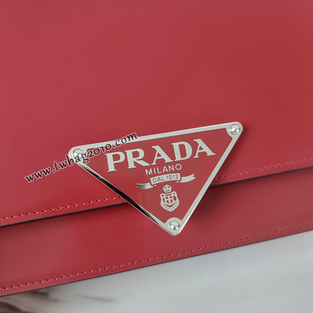 Prada專櫃新款單肩斜挎女包 1BD321 普拉達復古全皮肩背包 csp1037